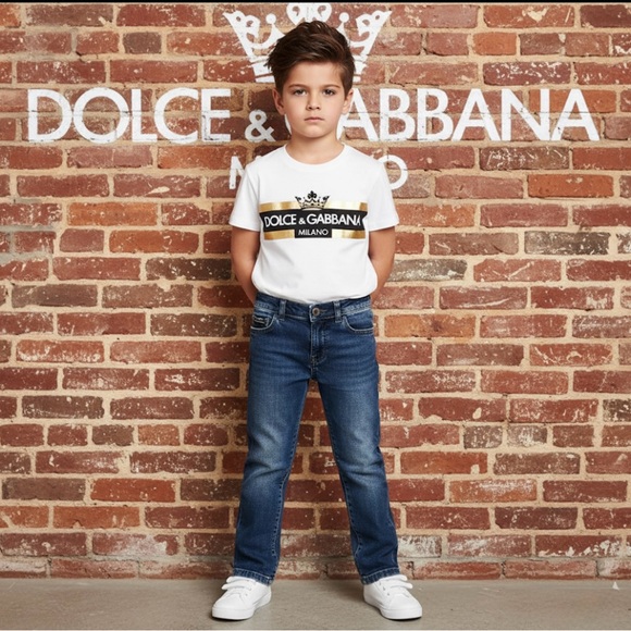 Dolce & Gabbana Other - Authentic Dolce & Gabbana luxury designer kids denim jeans Sz 5 boys
